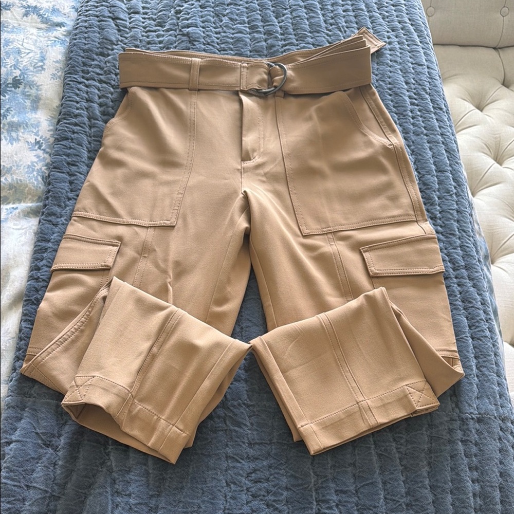 Banana Republic Tan Cargo Belted Pants